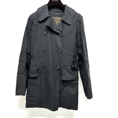 ルイヴィトン LOUIS VUITTON マッキントッシュ アパレル アウター トレンチコート ピーコート コットン ブラック