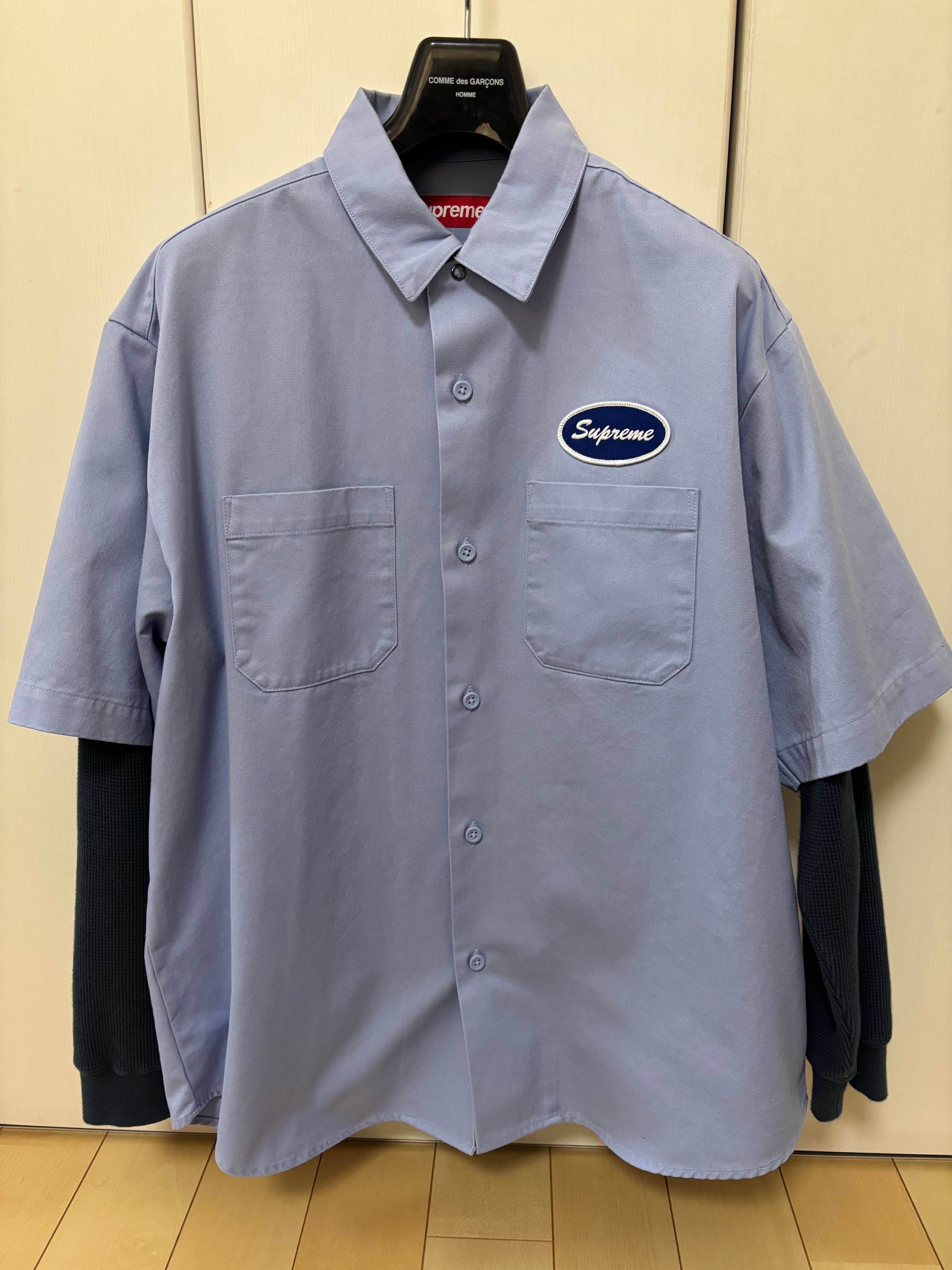 Supreme Thermal Sleeve Work Shirt "Light Blue"