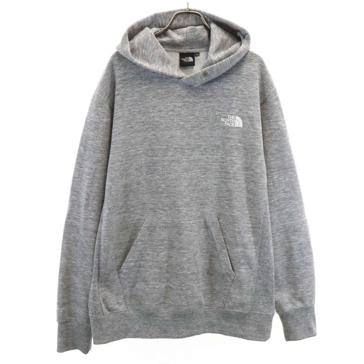 THE NORTH FACE ノースフェイス バックスクエアロゴ 長袖 スウェットパーカー XL グレー NT12238 アウトドア