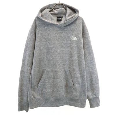 THE NORTH FACE ノースフェイス バックスクエアロゴ 長袖 スウェットパーカー XL グレー NT12238 アウトドア