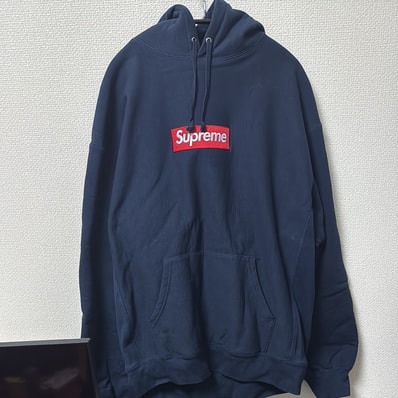 Supreme Box Logo Hooded Sweatshirt "Navy" (24FW)