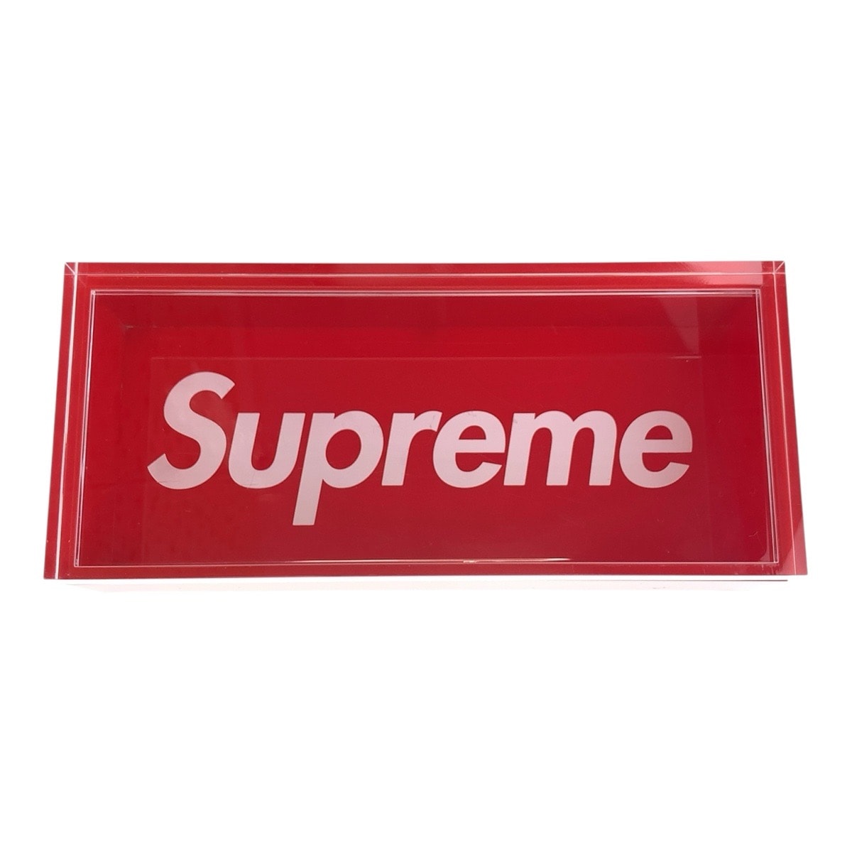 美品 Supreme シュプリーム Lucite Box レッド アクリル アクリルケース 小物入れ 604738 【中古】