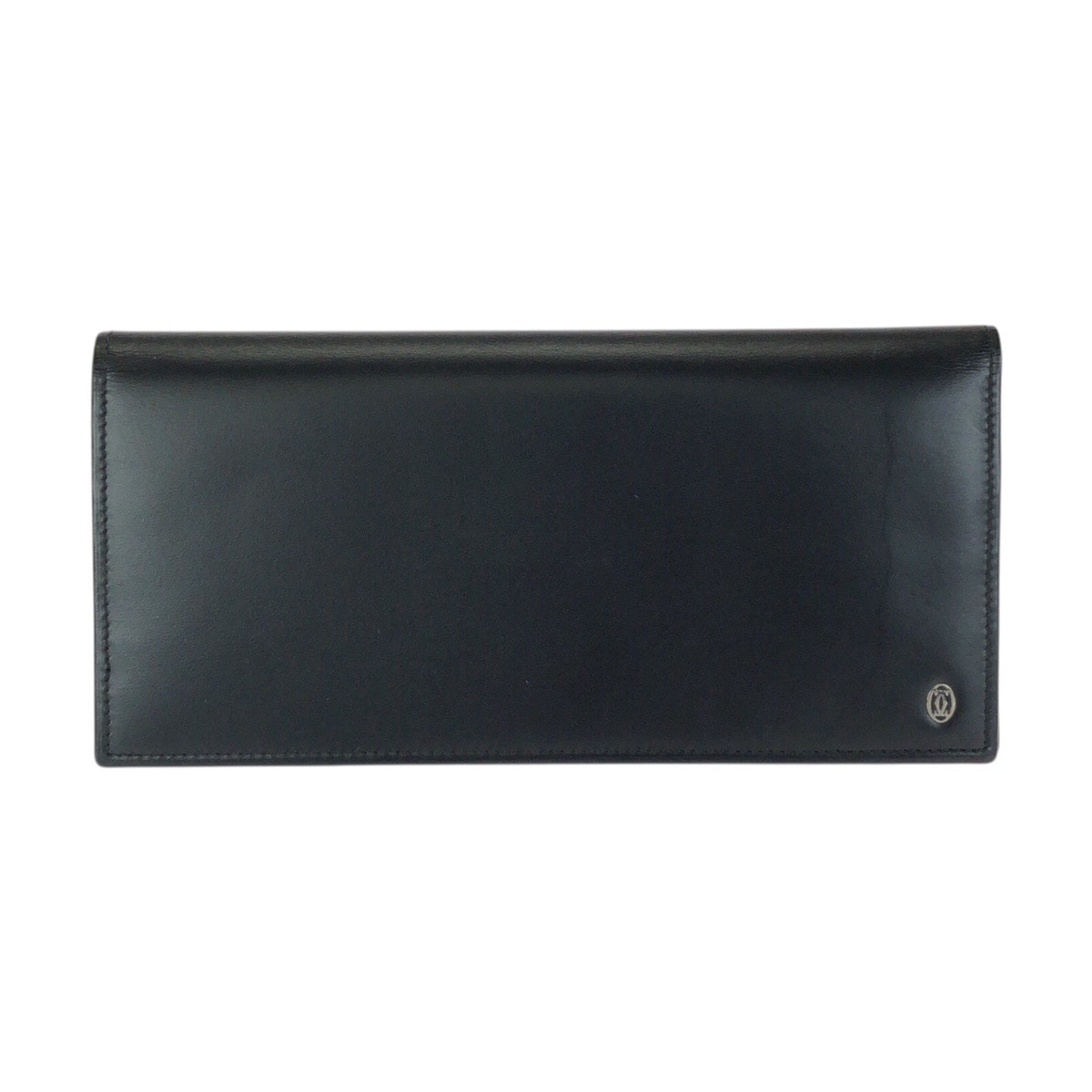 美品 CARTIER カルティエ パシャ ドゥ カルティエ ブラック 黒 シルバー金具 レザー 長財布 ロングウォレット 602904 【中古】