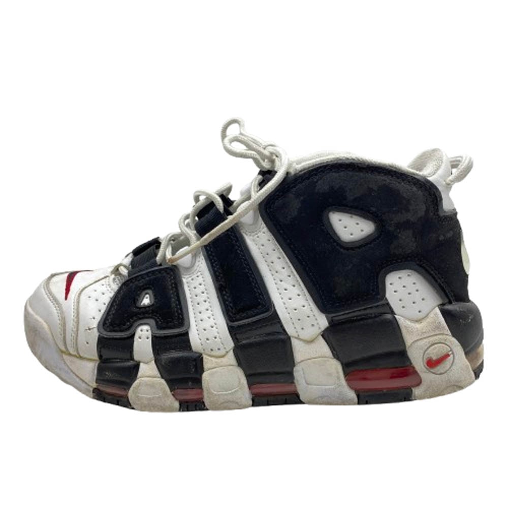 NIKE ナイキ スニーカー 414962-105 AIR MORE UPTEMPO WHITE BLACK UNIVERSITY RED エア モア アップテンポ ハイカットスニーカー ブラック系 ホワイト系 26cm【中古】