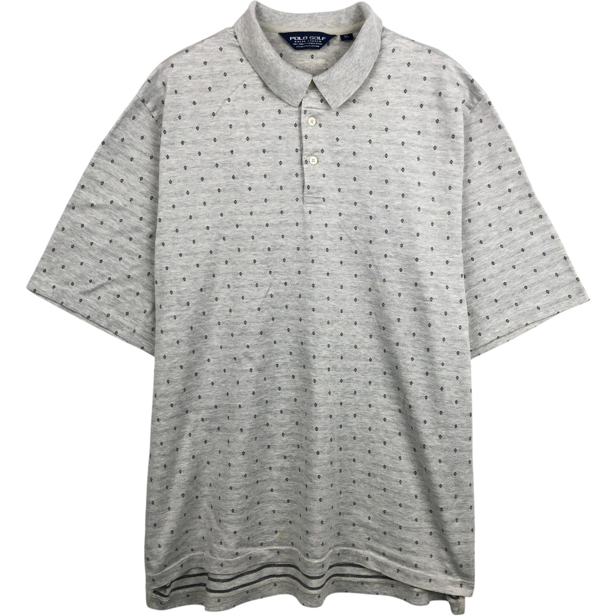 古着 ラルフローレン Ralph Lauren POLO GOLF ポロゴルフ 総柄 半袖 ポロシャツ メンズXL相当/eaa657025