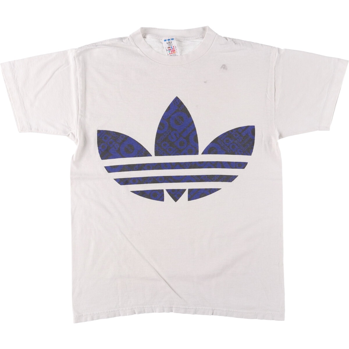 古着 90年代 アディダス adidas トレフォイルロゴ ロゴプリントTシャツ USA製 メンズS相当 ヴィンテージ/eaa567876