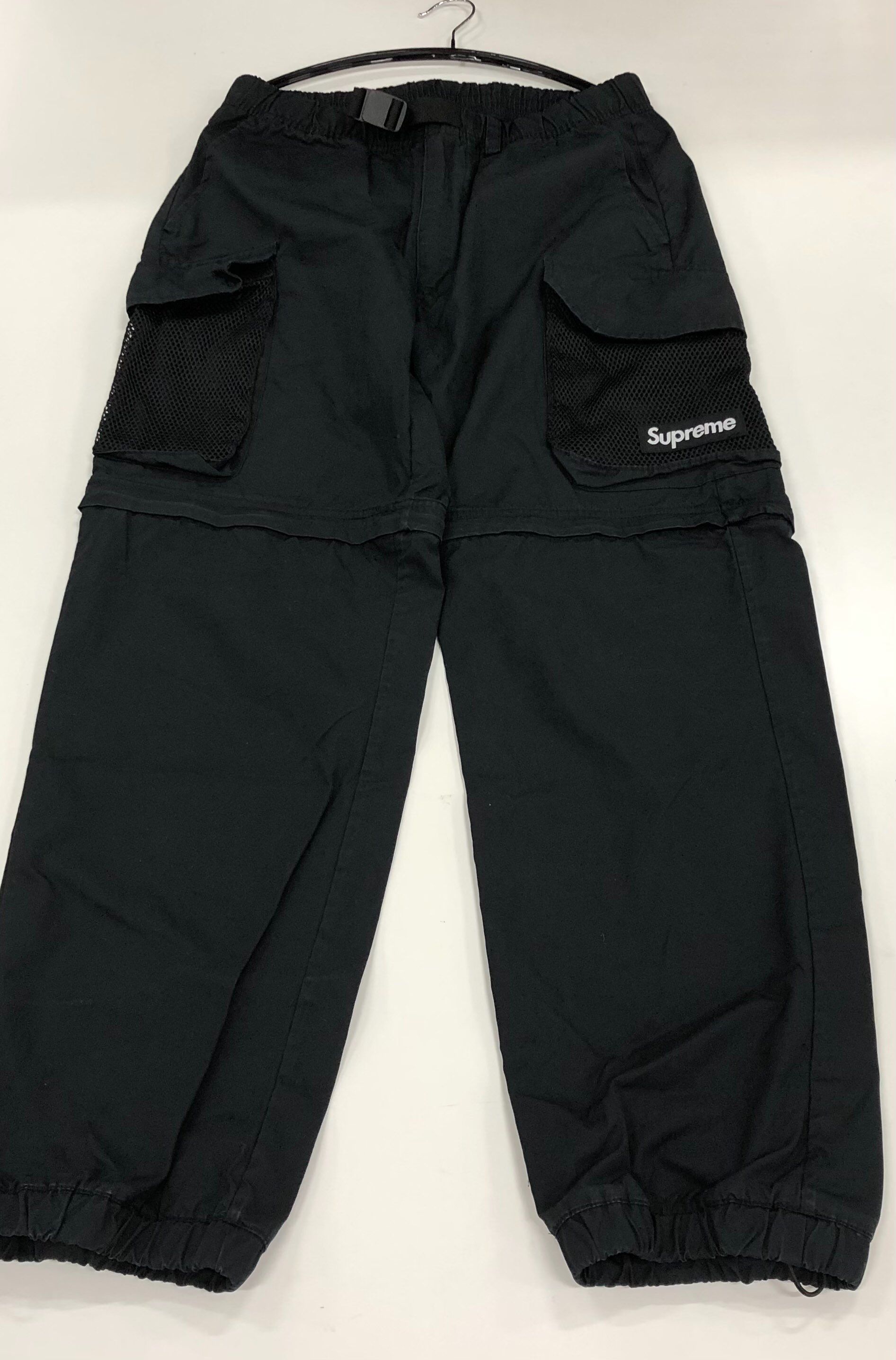 Supreme Mesh Pocket Belted Cargo Pant "Black"