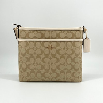 COACH(コーチ) クロスボディ シグネチャ柄 ファイル 29210 ショルダーバッグ ベージュ