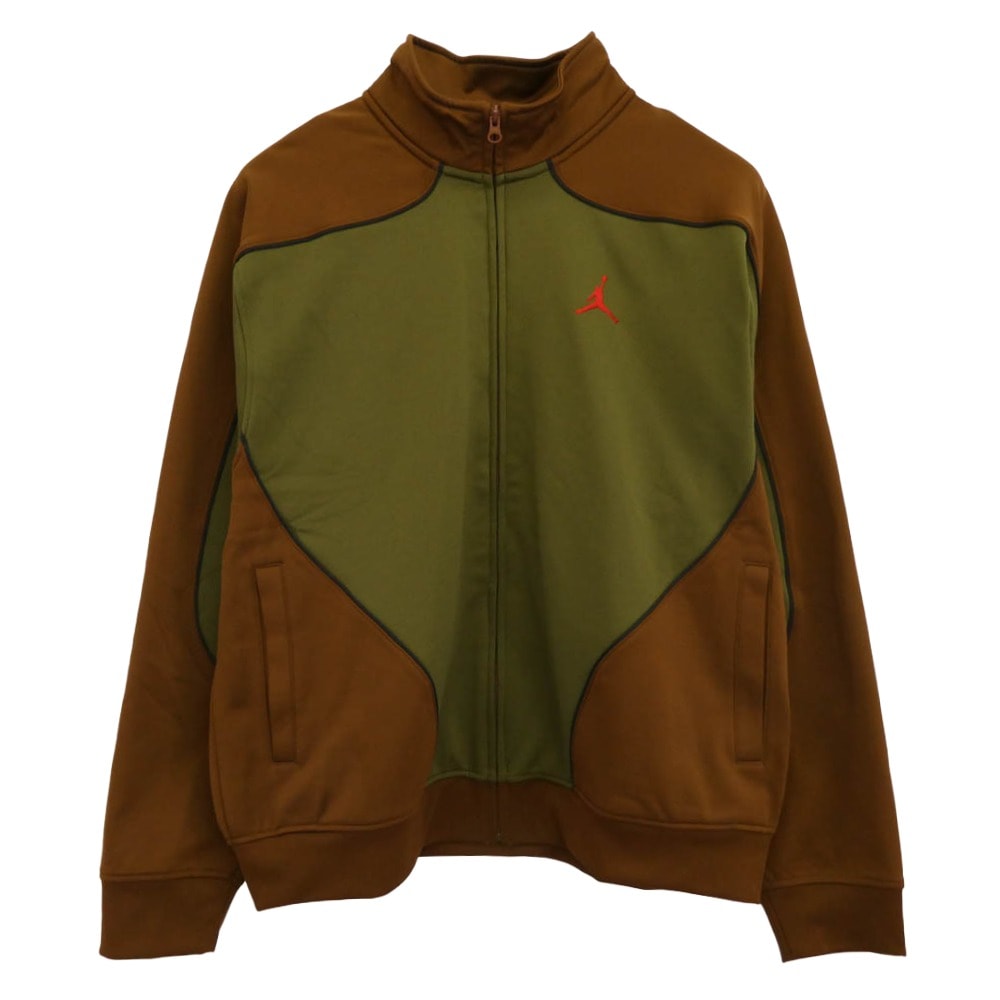 Supreme シュプリーム ジャケット 24AW HF0830-395 x Jordan Tricot Track Jacket ジョーダン トリコット トラックジャケット カーキ系 ブラウン系 L【新古品】【未使用】【中古】