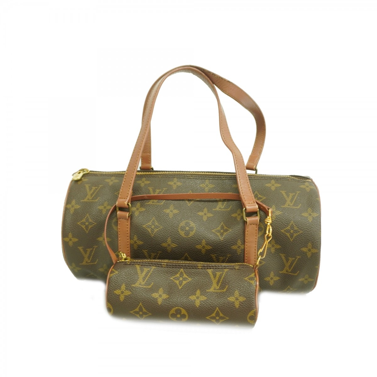 【6dd4644】ルイヴィトン ハンドバッグ モノグラム パピヨン30 M51385 ブラウン【中古】レディース