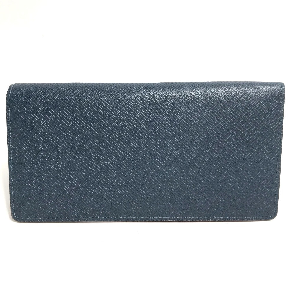 ルイヴィトン LOUIS VUITTON ポルトフォイユ ブラザ M30662 タイガ ロングウォレット 2つ折り 長財布 タイガレザー オセアン ブルー