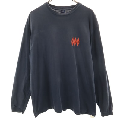 GAP ギャップ 長袖 Tシャツ M ネイビー ロンT