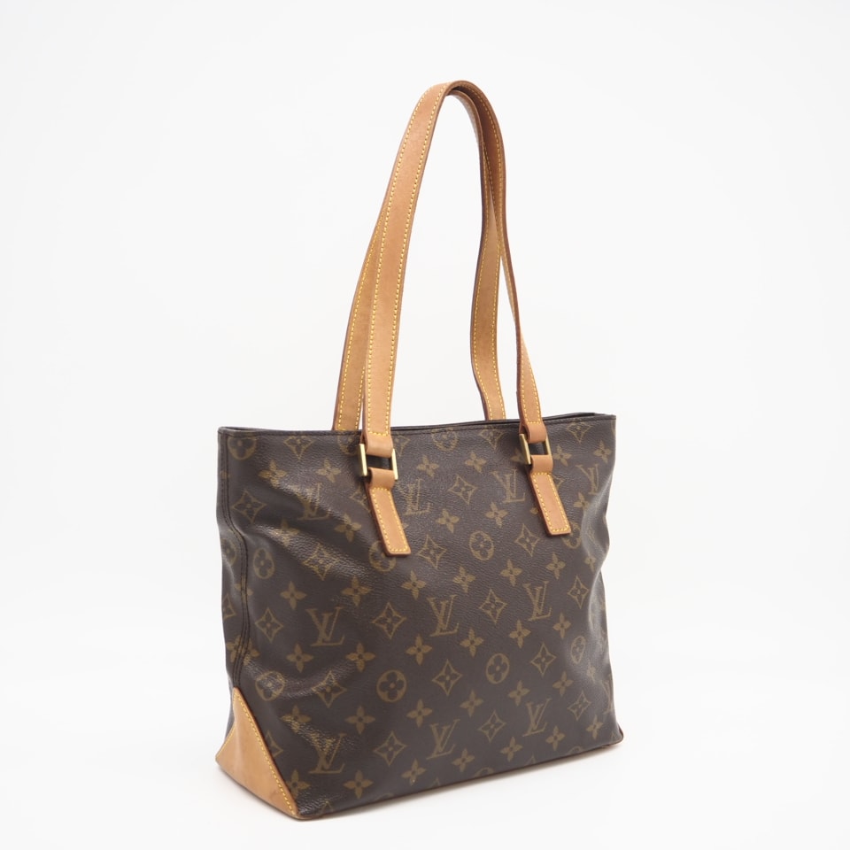 LOUIS VUITTON ルイ・ヴィトン モノグラム カバピアノ M51148 ハンドバッグ ブラウン コーティングキャンバス レザー レディース
