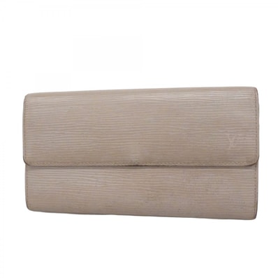 ★SALE【6da0150-k】ルイヴィトン 長財布 エピ ポシェットポルトモネクレディ M6357B リラ【中古】レディース