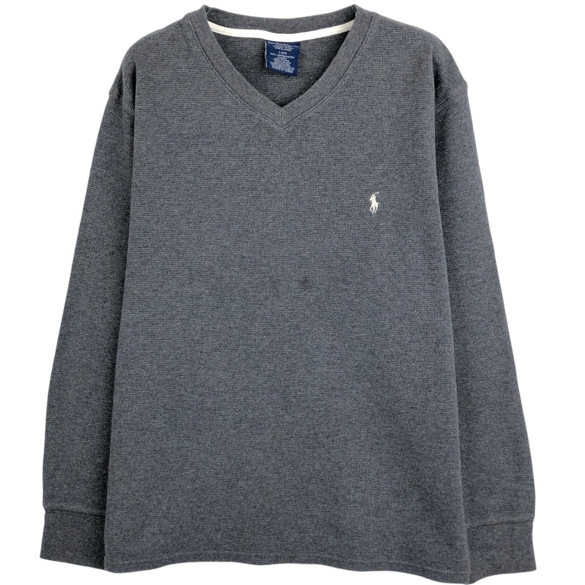 古着 ラルフローレン Ralph Lauren POLO RALPH LAUREN SLEEPWEAR サーマルロンT ワッフル メンズL相当/eaa662160