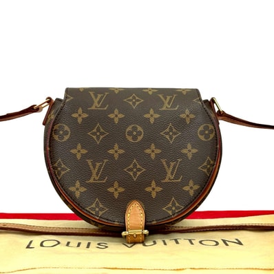 LOUIS VUITTON ルイヴィトン タンブラン モノグラム レザー PVC ショルダーバッグ ブラウン
41246