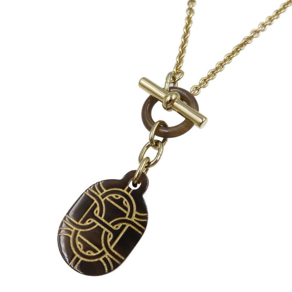 エルメス  シェーヌダンクル   バッファローホーン メタル ブラ