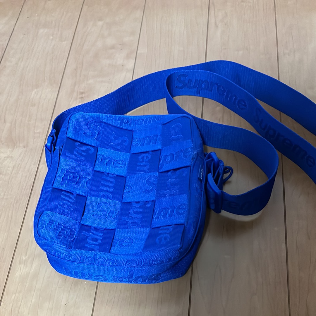 Supreme Woven Shoulder Bag "Royal" (24SS)
