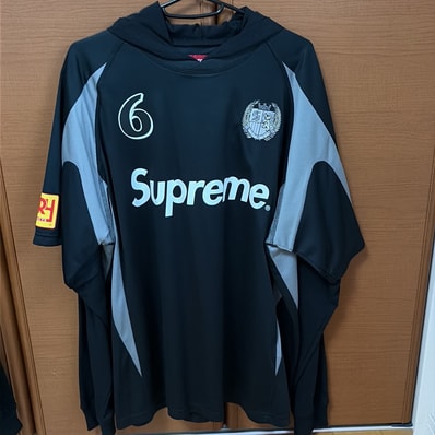 Supreme Hooded Soccer Jersey "Black"