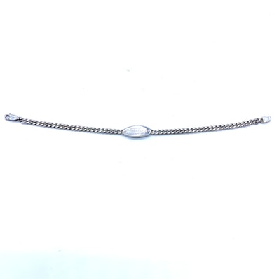 ティファニー オーバルタグ ID 2Pダイヤ ブレスレット