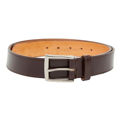 バーバリー ベルト ブラウン レザー メンズ BURBERRY 【中古】