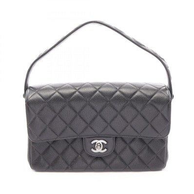 シャネル CHANEL マトラッセ ダブルフェイス ハンドバッグ バッグ キャビアスキン(グレインドカーフ) レディース ブラック系 【中古】