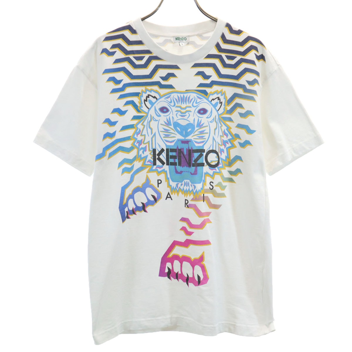 KENZO ケンゾー ポルトガル製 タイガー 半袖 Tシャツ S ホワイト