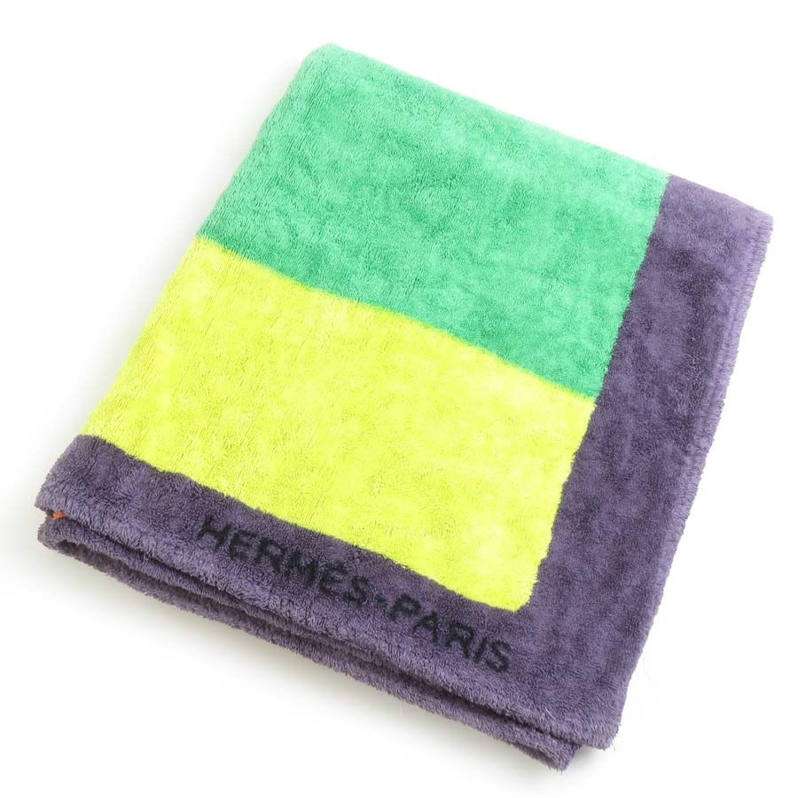 エルメス HERMES タオル ビーチタオル コットン マルチカラー ユニセックス【中古】 e61867a