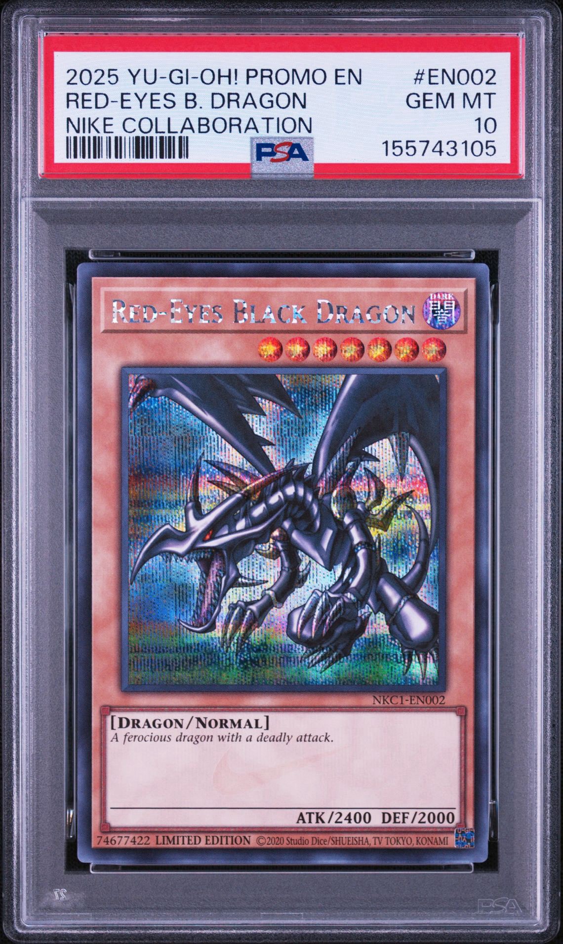真紅眼の黒竜 SE [NKC1-EN002](遊戯王 x ナイキ エアーマックス 95 QS エアーマッスル House of Duel - 童実野町決闘遊戯館 限定プロモ) 
