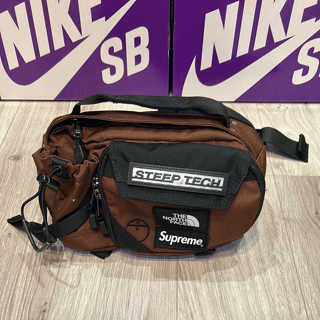 Supreme x The North Face Steep Tech Waist Bag "Brown" NM82291I / NF0A82YW