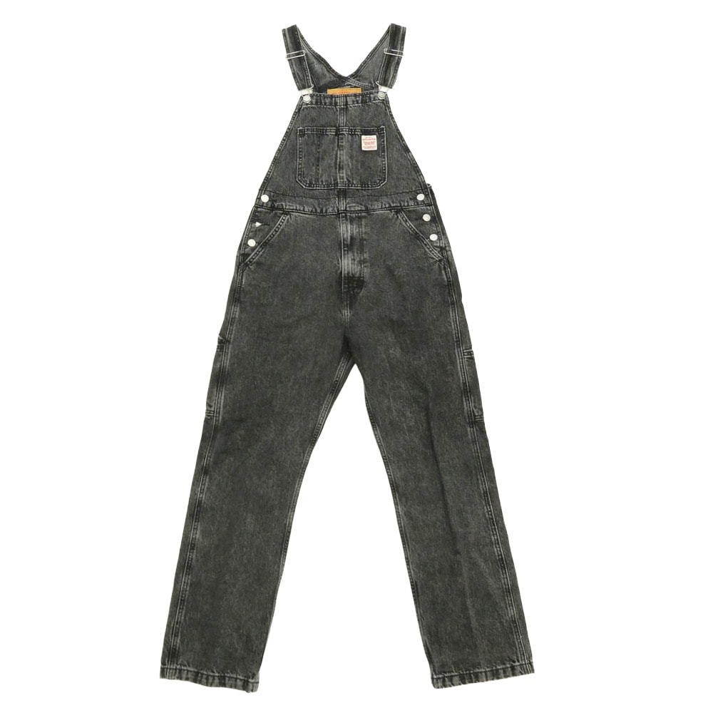 Levi's リーバイス 79107-0023 ユーズド加工 ブラックデニム オーバーオール ブラック系 S【美品】【中古】