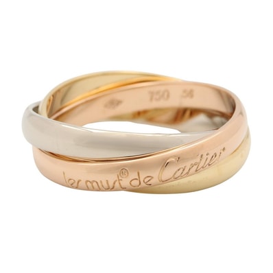 カルティエ CARTIER トリニティリング リング・指輪 ジュエリー K18(イエローゴールド) K18WG(ホワイトゴールド) K18PG(ピンクゴールド) メンズ レディース ゴールド系 / シルバー系 【中古】