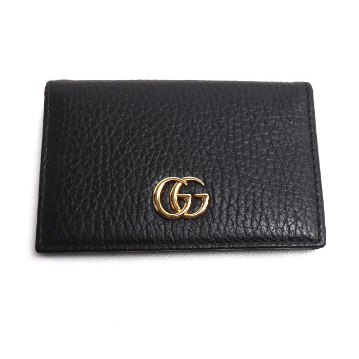 GUCCI グッチ GGマーモント カードケース ブラック 474749 メンズ【中古】【美品】