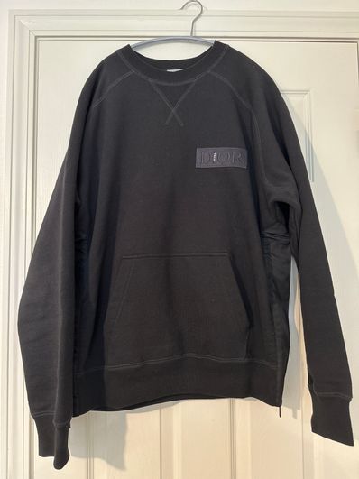 Dior x Sacai Sweatshirt Cotton Fleece "Black"