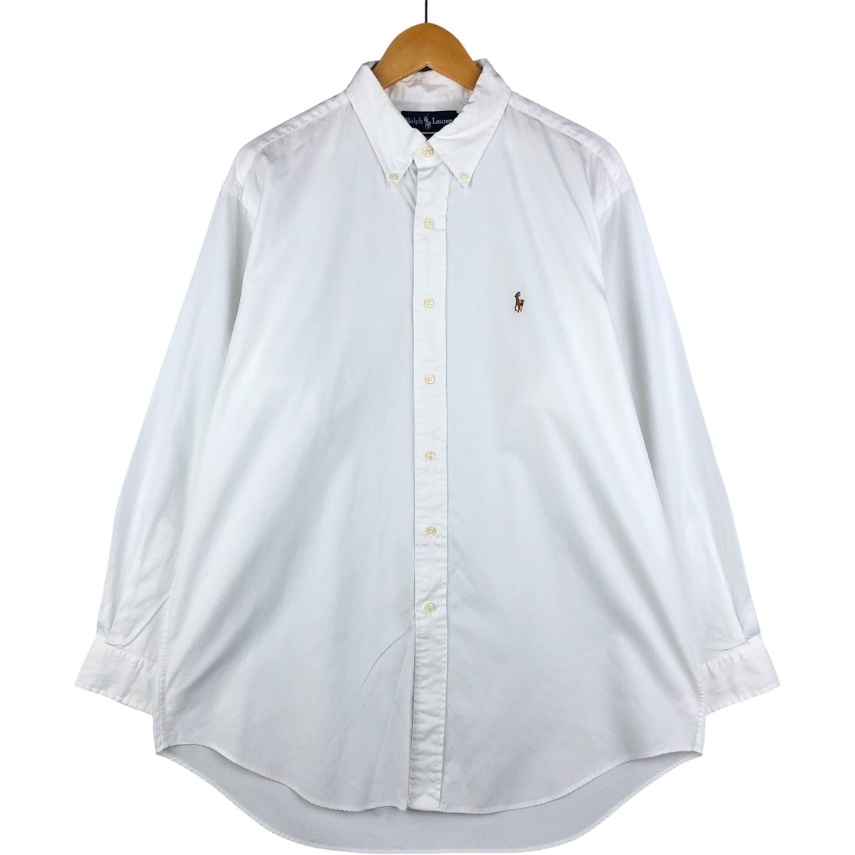古着 ラルフローレン Ralph Lauren YARMOUTH 長袖 ボタンダウンシャツ メンズL相当/eaa592724