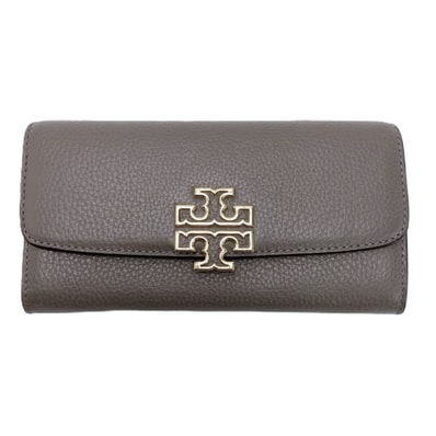 TORY BURCH トリーバーチ 長財布 レディース ゴールド金具 レザー ダークベージュ
