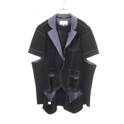 メゾン マルジェラ Maison Margiela カットアウト 半袖 衣料品 アウター レーヨン レディース ブラック系 / ブルー系 S29BN0299 【中古】