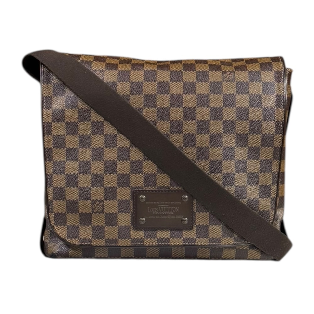 ルイヴィトン ブルックリンMM ダミエ ショルダーバッグ ダミエキャンバス N51211 ブラウン ユニセックス LOUIS VUITTON  中古
