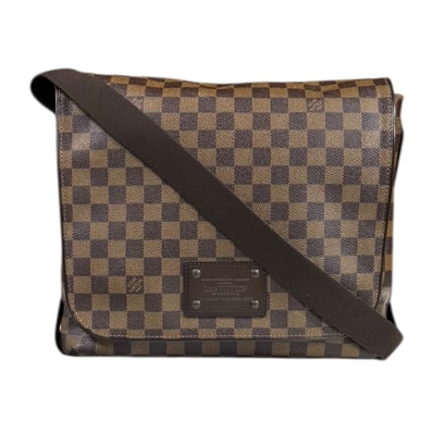ルイヴィトン ブルックリンMM ダミエ ショルダーバッグ ダミエキャンバス N51211 ブラウン ユニセックス LOUIS VUITTON 中古