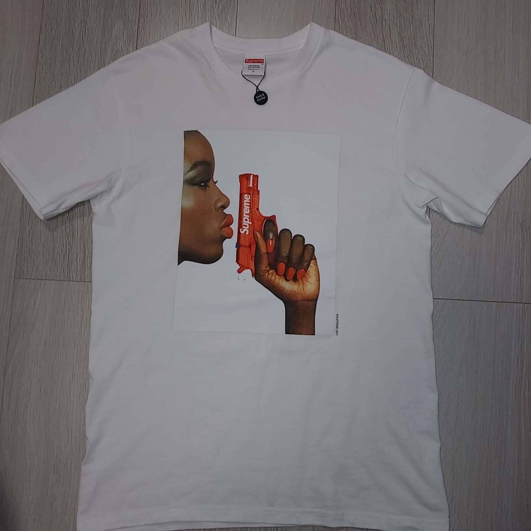 Supreme Water Pistol Tee "White"