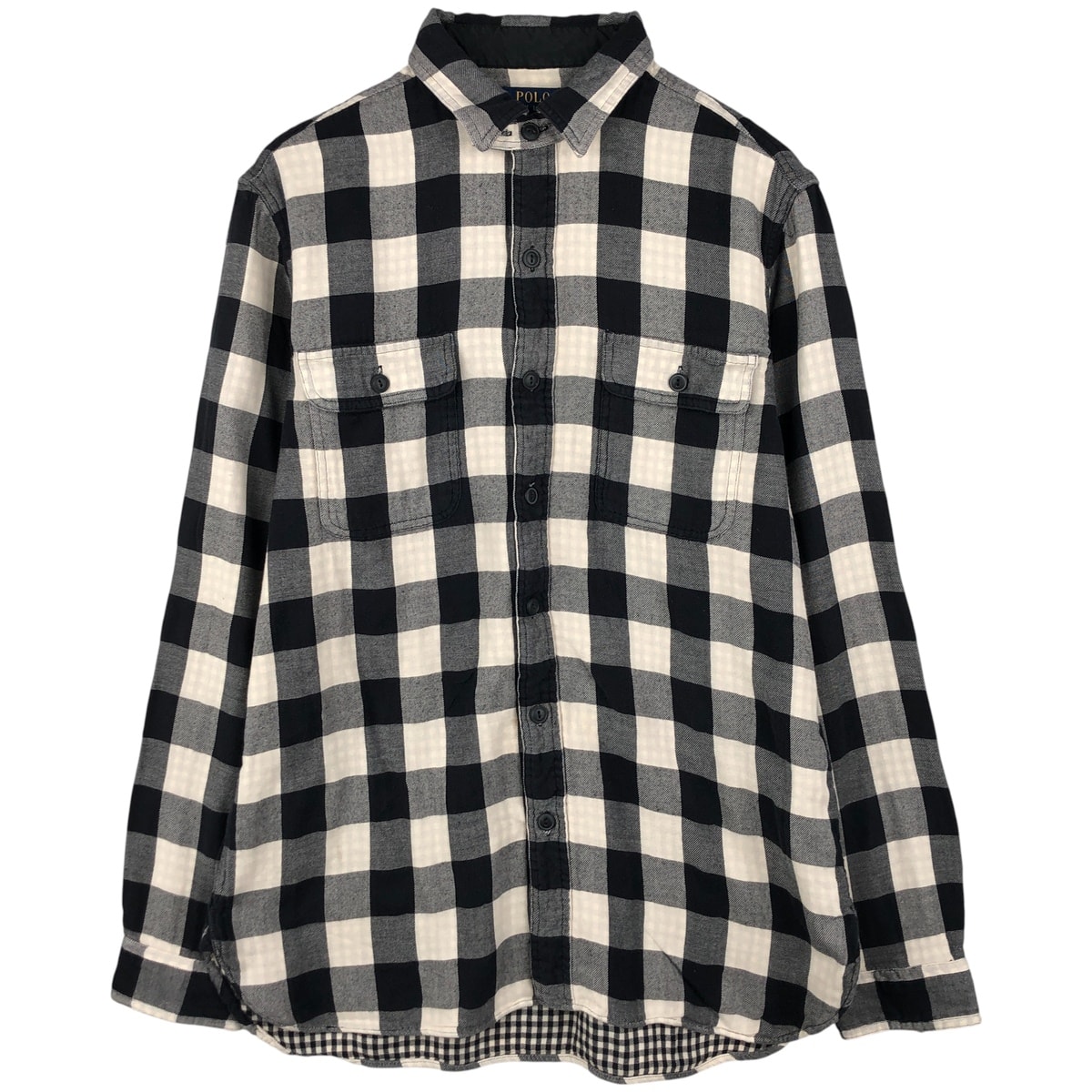 古着 ラルフローレン Ralph Lauren POLO RALPH LAUREN バッファローチェック 長袖 ライトネルチェックシャツ メンズM相当/eaa609546