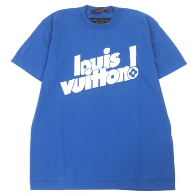 美品 ルイヴィトン 半袖ニット ブルー メンズ S