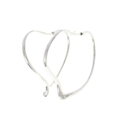 ティファニー オープン ハート フープ ピアス