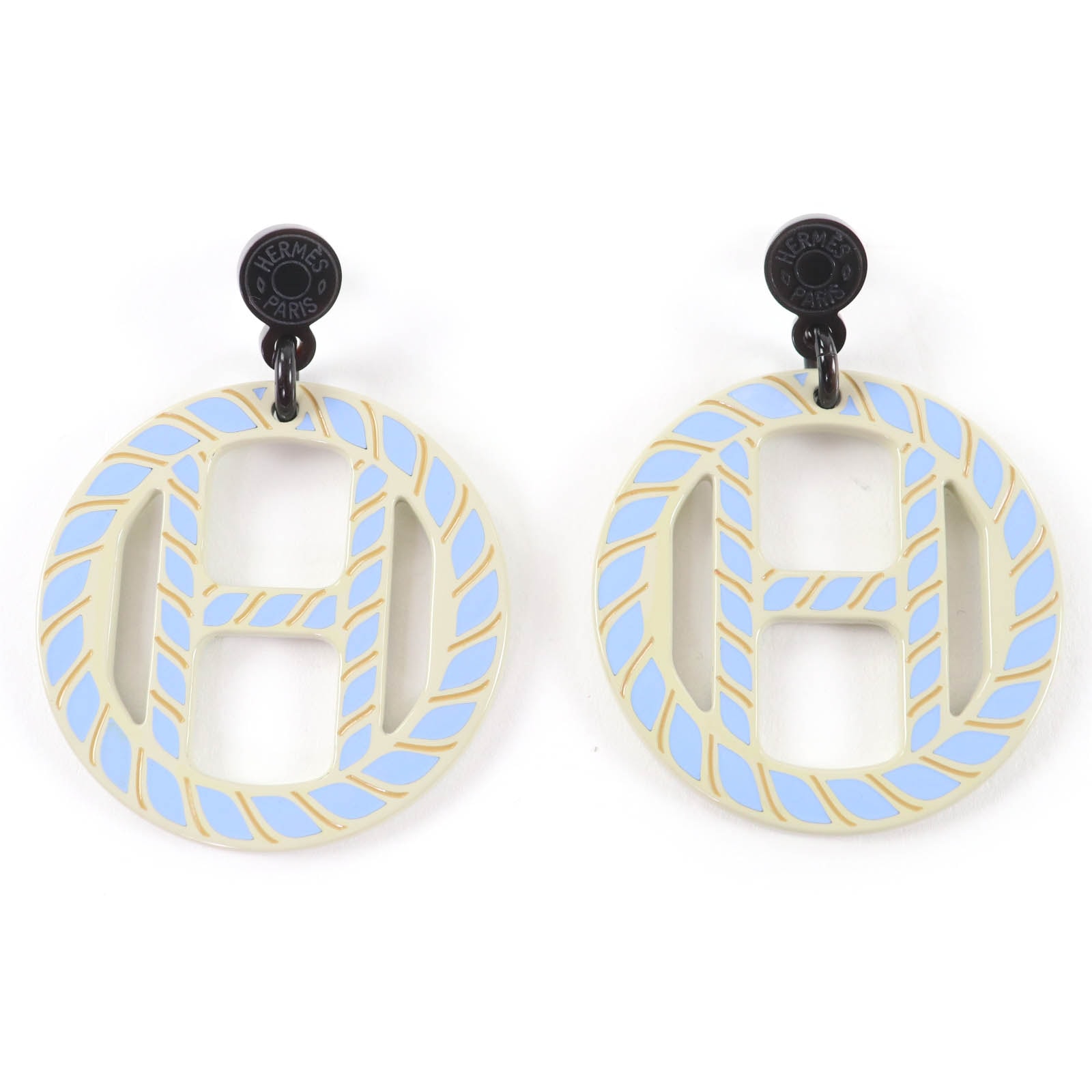 美品 エルメス Hエキップ・ノーティックピアス レディース