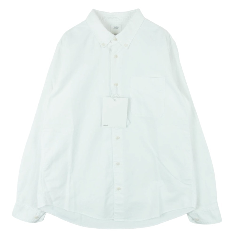 VISVIM ビズビム 19AW 0119405011001 ALBACORE LUNGTA アルバコア ルンタ ギザコットン 長袖 BD ボタンダウン シャツ ホワイト系 1【中古】