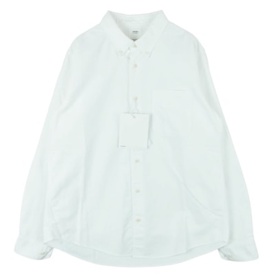 VISVIM ビズビム 19AW 0119405011001 ALBACORE LUNGTA アルバコア ルンタ ギザコットン 長袖 BD ボタンダウン シャツ ホワイト系 1【中古】