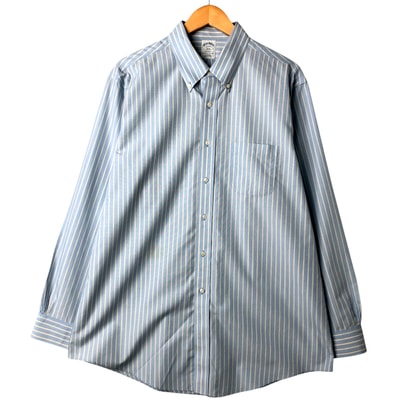 古着 ブルックスブラザーズ Brooks Brothers 1818 長袖 ボタンダウンストライプシャツ メンズXL相当/eaa564146