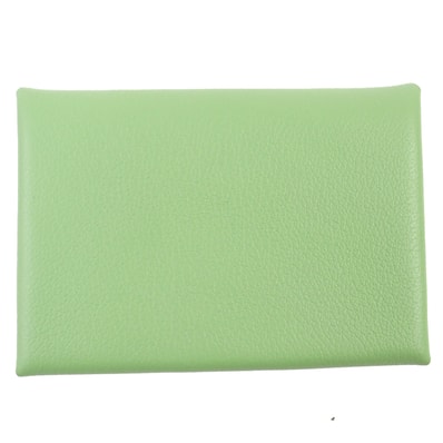 未使用品 エルメス カードケース カルヴィ デュオ ヴェールクリケット