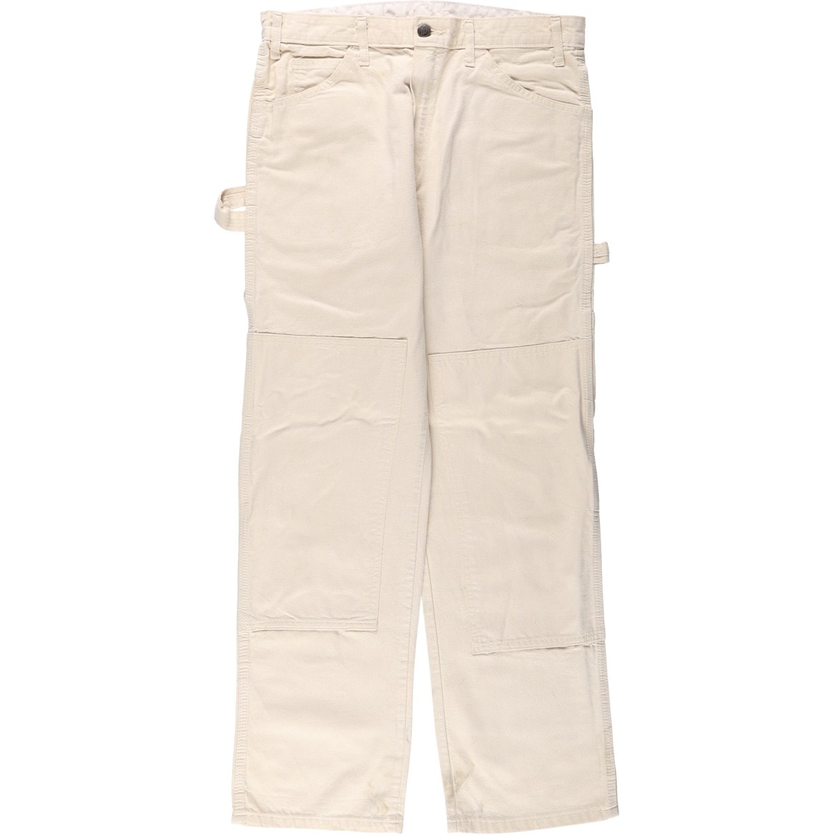 古着 ディッキーズ Dickies ダブルニー 生成り ペインターパンツ メンズw32相当/eaa667771