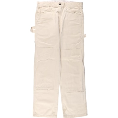 古着 ディッキーズ Dickies ダブルニー 生成り ペインターパンツ メンズw32相当/eaa667771